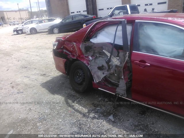 4T1BF1FKXCU559005 - 2012 TOYOTA CAMRY SE/LE/XLE 红色 照片 6