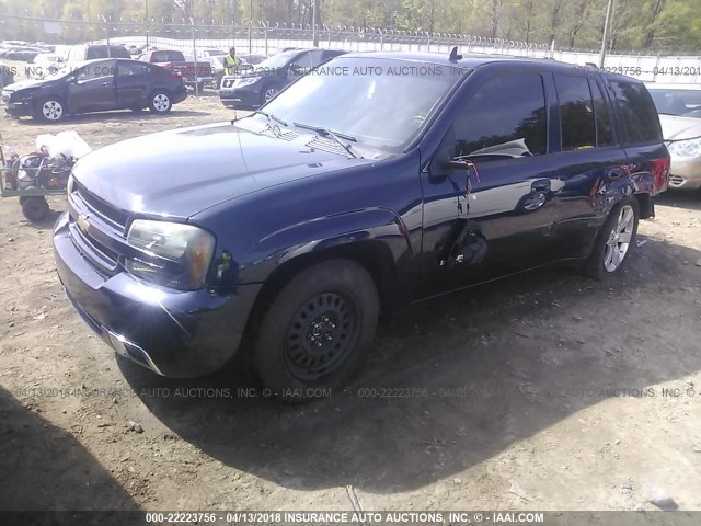 1GNET13H172287584 - 2007 CHEVROLET TRAILBLAZER SS BLUE photo 2