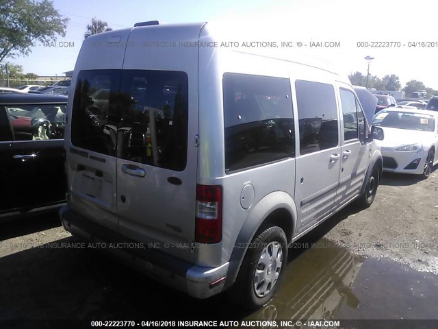 NM0KS9CN1CT113020 - 2012 FORD TRANSIT CONNECT XLT PREMIUM GRAY photo 4