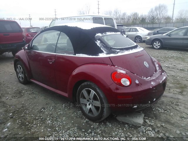 3VWRF31Y16M330860 - 2006 VOLKSWAGEN NEW BEETLE CONVERTIBLE OPTION PKG 1 RED photo 3