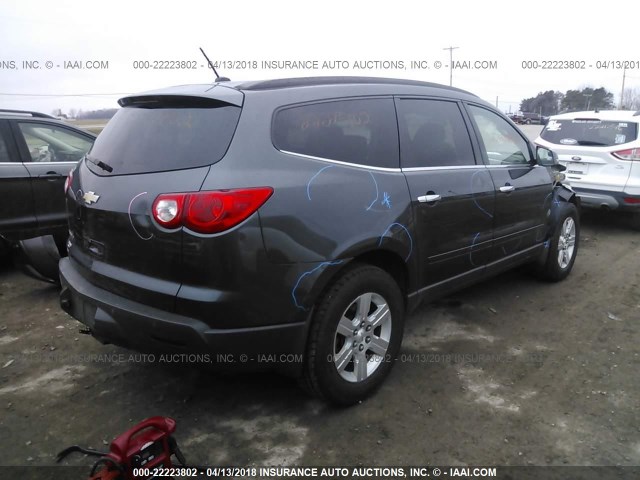 1GNLVFED4AJ266816 - 2010 CHEVROLET TRAVERSE LT GRAY photo 4