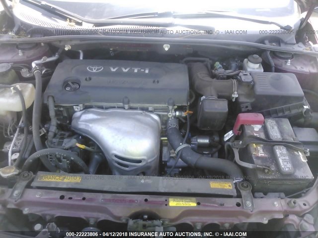 JTKDE167760128119 - 2006 TOYOTA SCION TC 栗色 照片 10