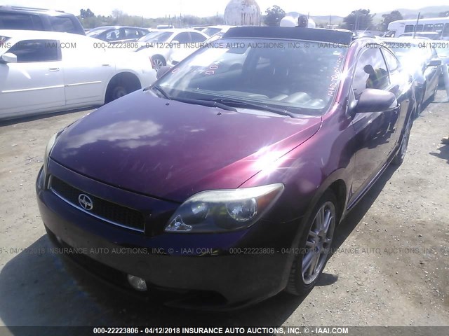 JTKDE167760128119 - 2006 TOYOTA SCION TC 栗色 照片 2