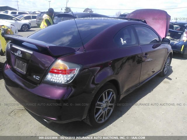 JTKDE167760128119 - 2006 TOYOTA SCION TC 栗色 照片 4