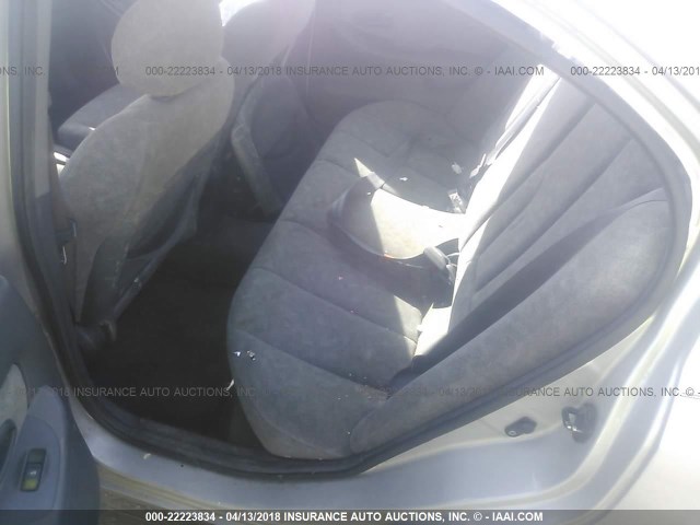 KMHDN45D42U258308 - 2002 HYUNDAI ELANTRA GLS/GT SILVER photo 8