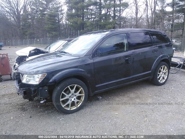 3C4PDDDGXCT207469 - 2012 DODGE JOURNEY CREW BLACK photo 2