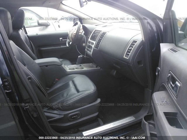 2FMDK39C78BB35069 - 2008 FORD EDGE LIMITED Dark Blue photo 5