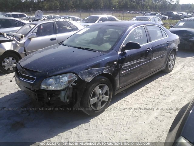 1G1ZG57B58F174073 - 2008 CHEVROLET MALIBU LS 蓝色 照片 2