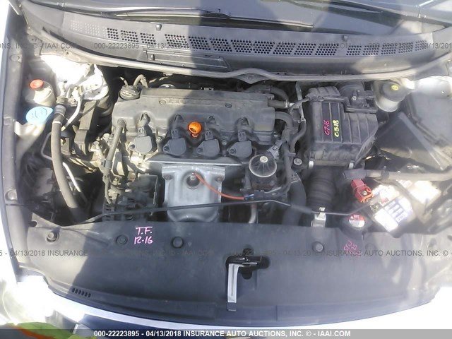 19XFA1F94BE023956 - 2011 HONDA CIVIC EXL SILVER photo 10