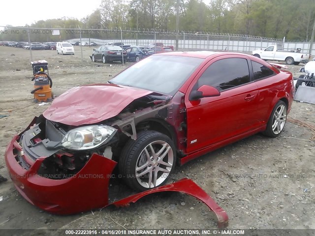 1G1AG1FX2A7163650 - 2010 CHEVROLET COBALT SS RED photo 2