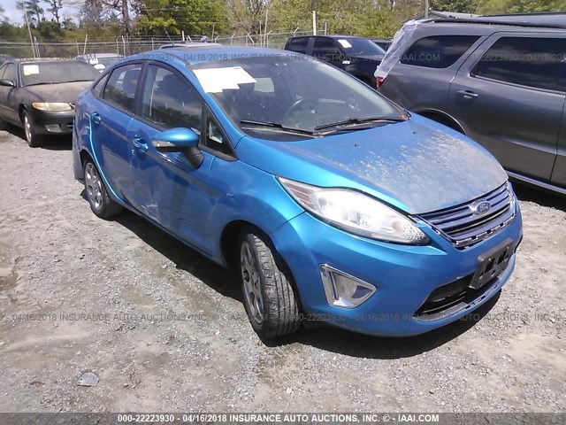 3FADP4CJ1CM156807 - 2012 FORD FIESTA SEL BLUE photo 1