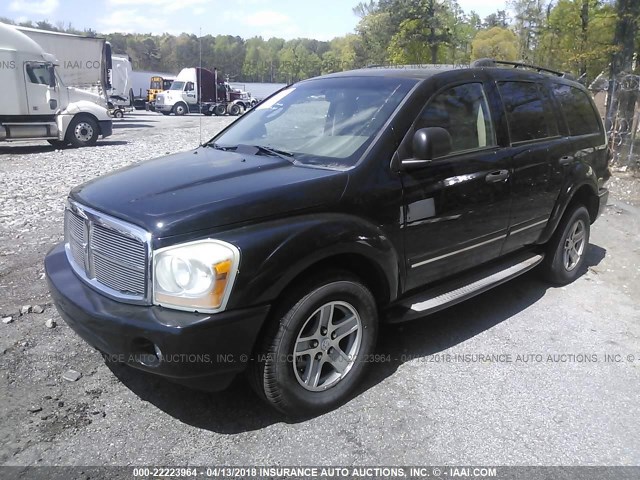 1D8HB58D05F518505 - 2005 DODGE DURANGO LIMITED BLACK photo 2