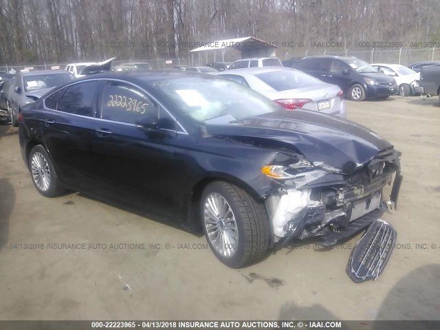 3FA6P0K98GR344595 - 2016 FORD FUSION TITANIUM BLACK photo 1