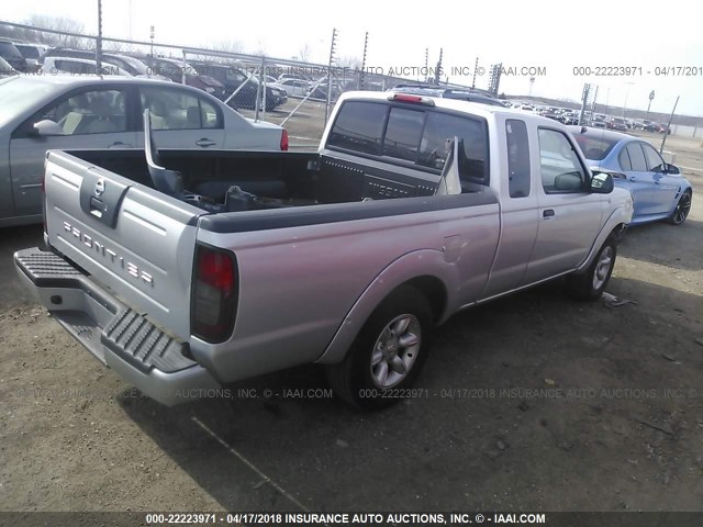 1N6DD26T64C438316 - 2004 NISSAN FRONTIER KING CAB XE SILVER photo 4
