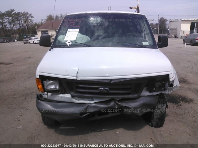 1FTNE24W67DA33279 - 2007 FORD ECONOLINE E250 VAN WHITE photo 6