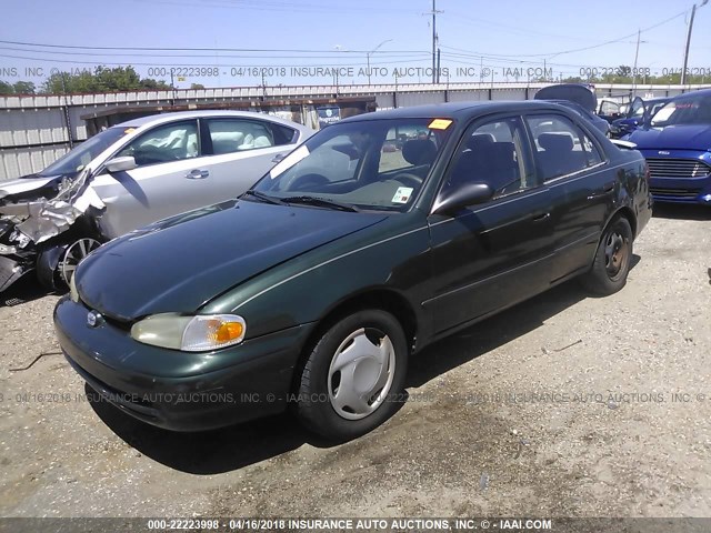 1Y1SK528X1Z409957 - 2001 CHEVROLET GEO PRIZM LSI 绿色 照片 2