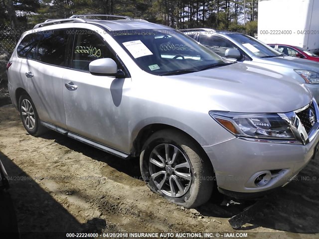 5N1AR2MM8FC697956 - 2015 NISSAN PATHFINDER S/SV/SL/PLATINUM 银色 照片 1
