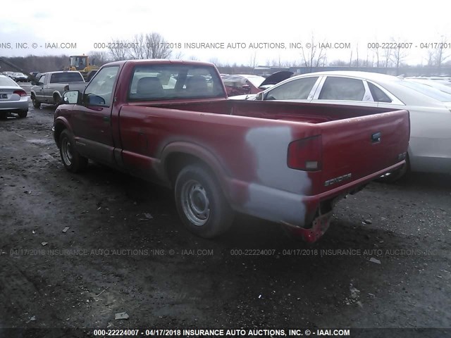 1GTCS1445WK506396 - 1998 GMC SONOMA RED photo 3