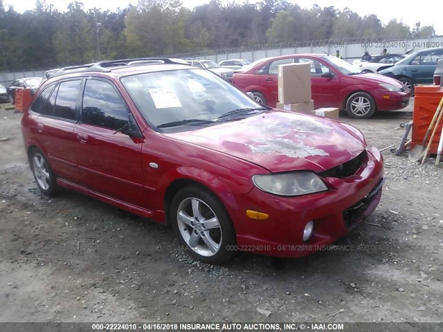 JM1BJ245621599247 - 2002 MAZDA PROTEGE PR5 RED photo 1