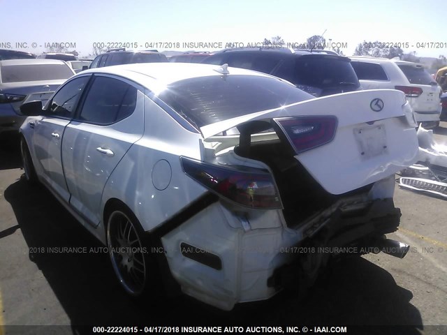 KNAGM4AD9F5078832 - 2015 KIA OPTIMA HYBRID WHITE photo 3