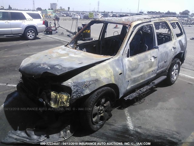 4F2YU09192KM34654 - 2002 MAZDA TRIBUTE LX/ES GRAY photo 2