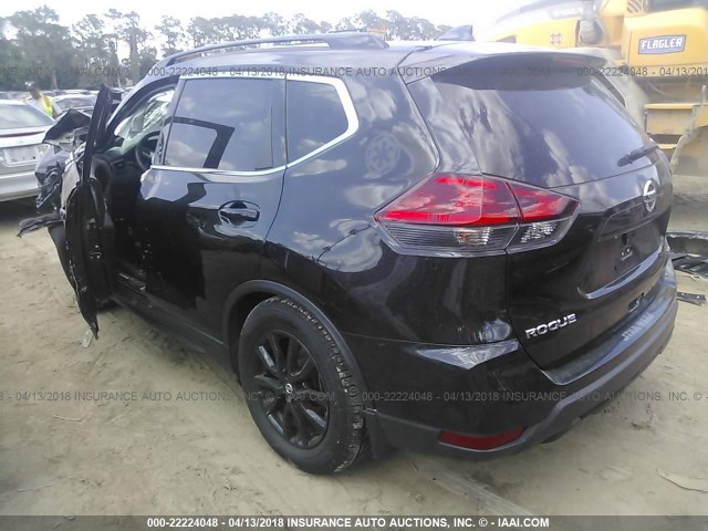 5N1AT2MT6HC757504 - 2017 NISSAN ROGUE S/SL BLACK photo 3