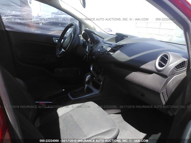 3FADP4BJ7EM163278 - 2014 FORD FIESTA SE RED photo 5