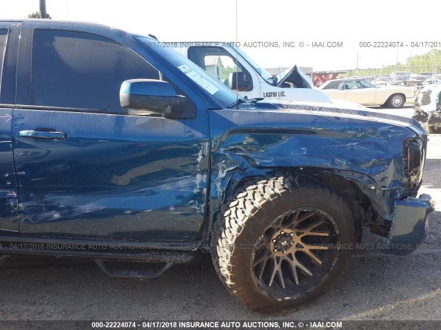 3GTU2NEC8HG142258 - 2017 GMC SIERRA K1500 SLT BLUE photo 6