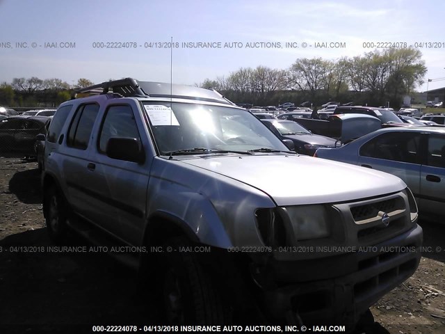 5N1ED28Y8YC542730 - 2000 NISSAN XTERRA XE/SE SILVER photo 1