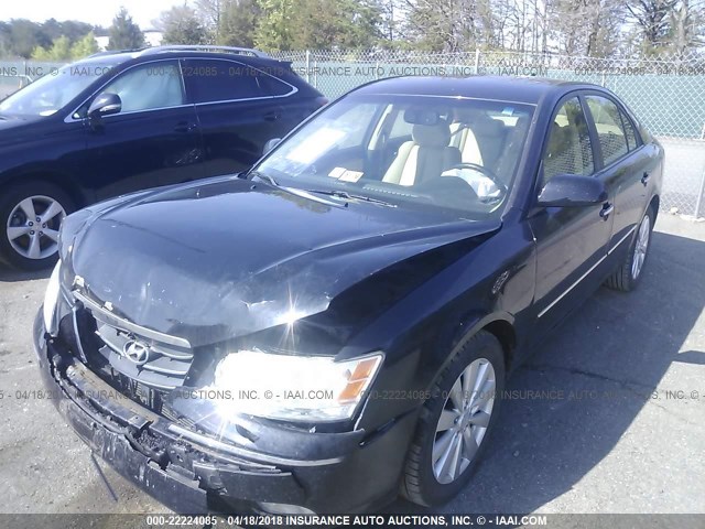 5NPEU46C19H426752 - 2009 HYUNDAI SONATA SE/LIMITED BLACK photo 2