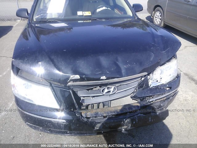 5NPEU46C19H426752 - 2009 HYUNDAI SONATA SE/LIMITED BLACK photo 6