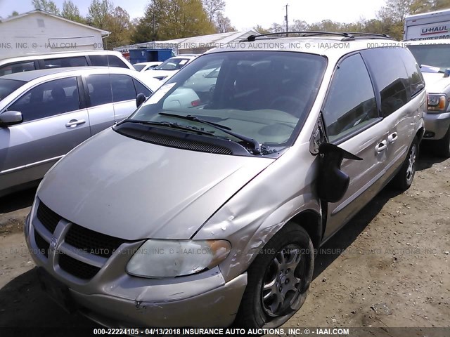 1D4GP45R04B512184 - 2004 DODGE CARAVAN SXT GOLD photo 2