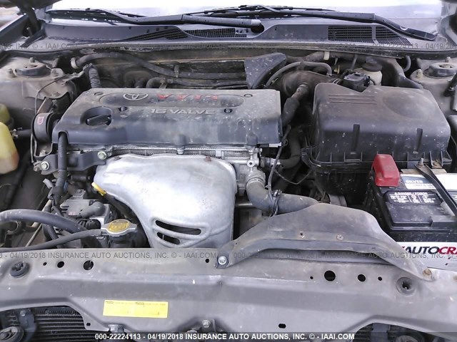 JTDBE32K820110274 - 2002 TOYOTA CAMRY LE/XLE/SE GRAY photo 10