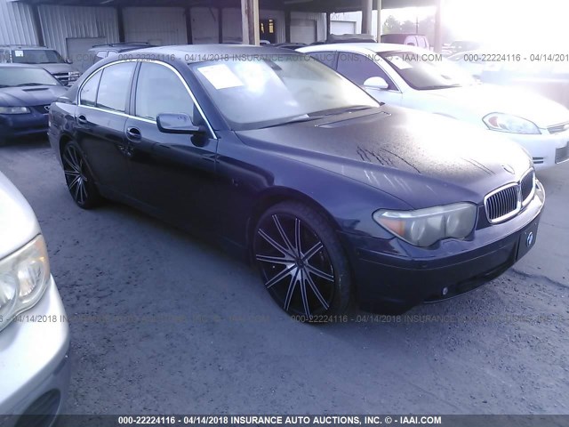 WBAGL63525DP75249 - 2005 BMW 745 I BLUE photo 1