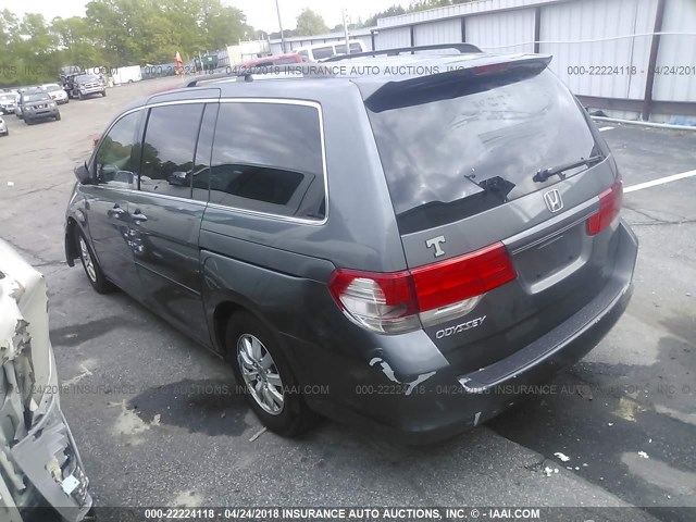 5FNRL3H46AB076672 - 2010 HONDA ODYSSEY EX GRAY photo 3