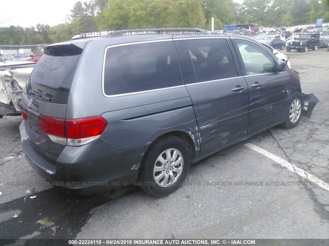 5FNRL3H46AB076672 - 2010 HONDA ODYSSEY EX GRAY photo 4