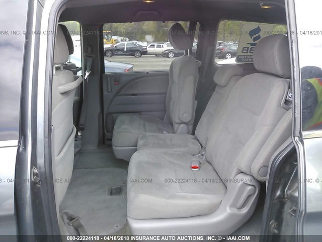 5FNRL3H46AB076672 - 2010 HONDA ODYSSEY EX GRAY photo 8