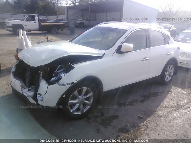 JNKAJ09F28M360849 - 2008 INFINITI EX35 JOURNEY WHITE photo 2