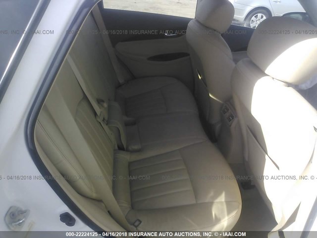 JNKAJ09F28M360849 - 2008 INFINITI EX35 JOURNEY WHITE photo 8