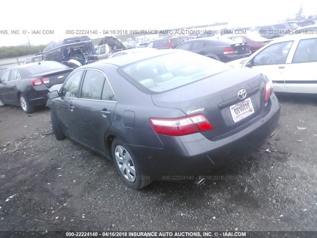 4T1BK46K57U043881 - 2007 TOYOTA CAMRY NEW GENERAT LE/XLE/SE GRAY photo 3