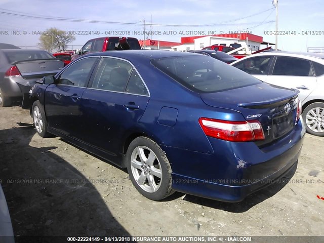 4T1BE46K77U164726 - 2007 TOYOTA CAMRY NEW GENERAT CE/LE/XLE/SE BLUE photo 3