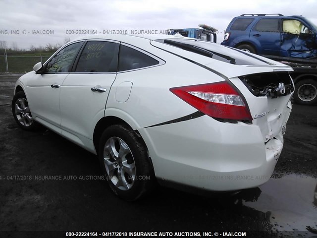 5J6TF2H59CL003984 - 2012 HONDA CROSSTOUR EXL WHITE photo 3