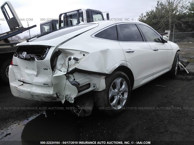 5J6TF2H59CL003984 - 2012 HONDA CROSSTOUR EXL WHITE photo 4