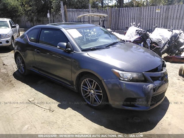 JTKJF5C78D3063921 - 2013 TOYOTA SCION TC 灰色 照片 1