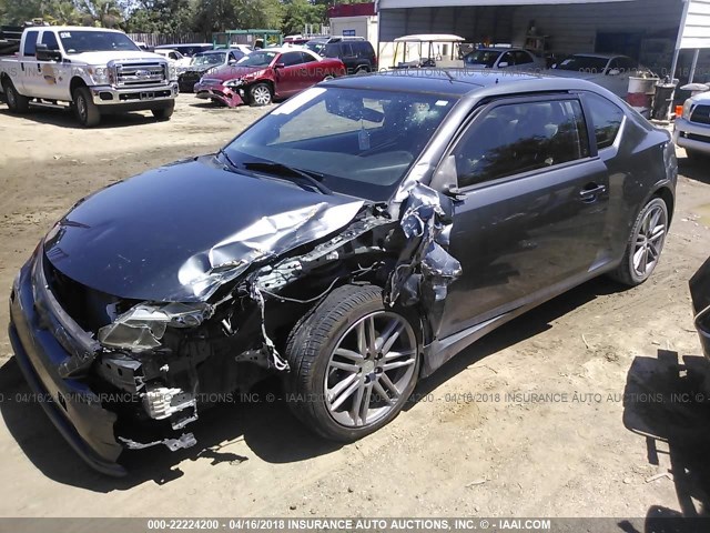 JTKJF5C78D3063921 - 2013 TOYOTA SCION TC 灰色 照片 2