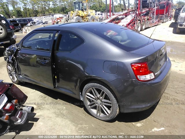 JTKJF5C78D3063921 - 2013 TOYOTA SCION TC 灰色 照片 3