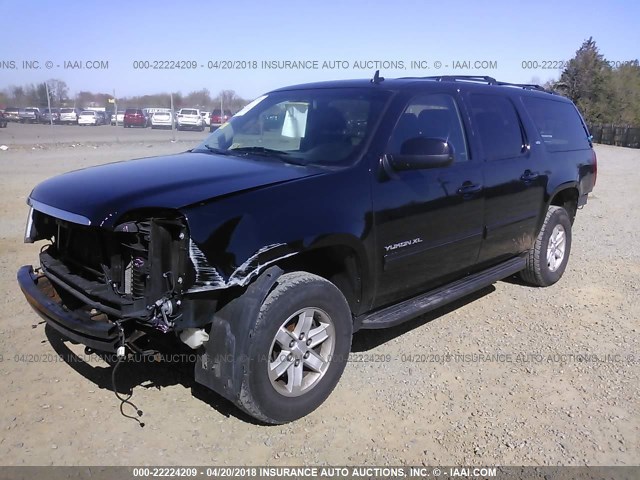 1GKS2KE70ER240970 - 2014 GMC YUKON XL K1500 SLT BLACK photo 2