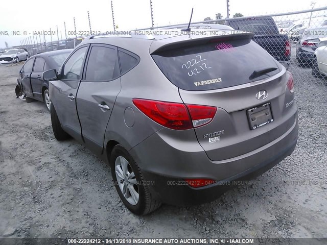 KM8JU3AC2BU183122 - 2011 HYUNDAI TUCSON GLS/LIMITED 棕色 照片 3