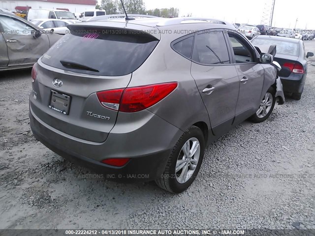 KM8JU3AC2BU183122 - 2011 HYUNDAI TUCSON GLS/LIMITED BROWN photo 4