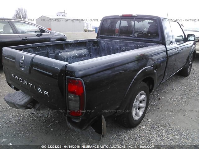 1N6DD26T94C422742 - 2004 NISSAN FRONTIER KING CAB XE BLACK photo 4